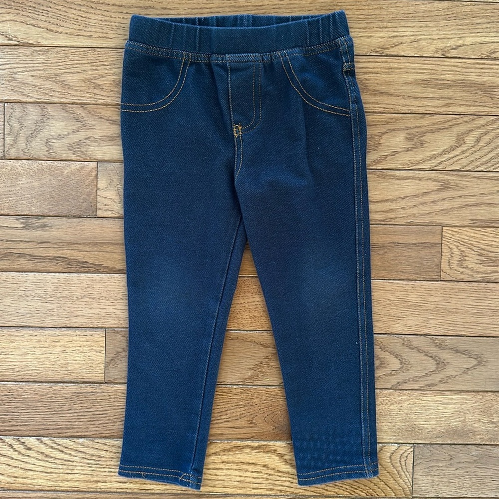 💙 MAGGIE & ZOE Girls Pants size 2T jeans blue leggings EUC